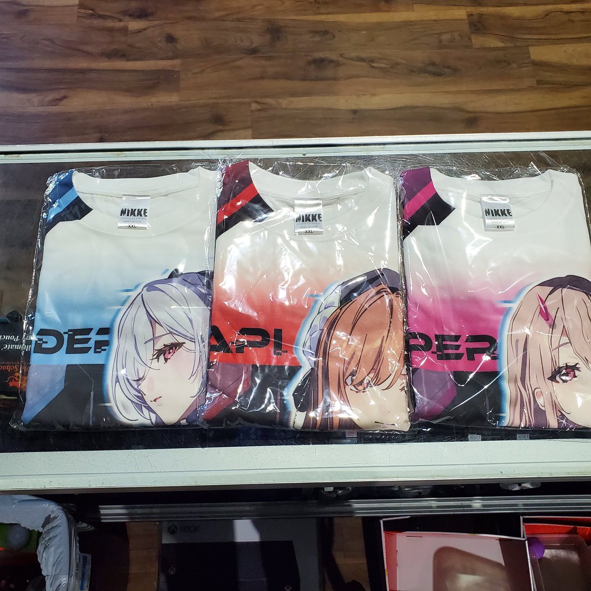 HiScoreChef's tweet photo. My boi came in with the fit and came bearing gifts from Japan!!
TSUTAYA SHIBUYA x NIKKE merch acquired! Glad I was able to get these for MSRP direct from the source!! 
#NIKKE #tsutayashibuya https://t.co/3j8PcCoBj3