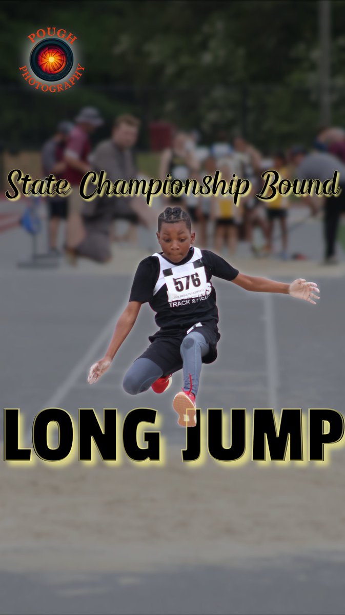 We going to state!!! In his first-ever long jump competition, Dyllon qualified for state!