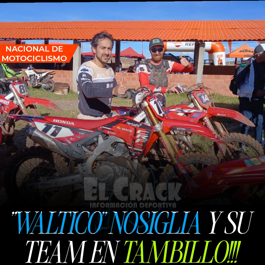 KinioCrack's tweet photo. #NacionalDeMotociclismo | Walter Nosiglia Jagger competirá este domingo en la MX-1 !!
Waltico realizó sus prácticas este viernes y mañana domingo entrará en acción en la principal categoría de la MX Cross.
#MundoTuerca
#Motociclismo
#ElCrack https://t.co/gw1KBhQ7zx