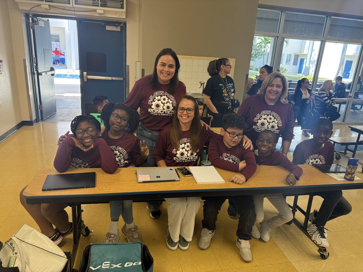 MDCPS’ Robotics Leaders (@mdcpsrobotics) on Twitter photo Sharing great moments with our friends from <a href="/fcmk8/">Frank C. Martin International K-8 🇫🇷🌎🇪🇸</a> in today’s VEX Go Tournament <a href="/spanishlakeelem/">Spanish Lake Elem</a> where #MDCPSDigitalNatives from <a href="/MDCPS/">Miami-Dade Schools</a> showcased their robotics skills.
❤️🤖
<a href="/MDCPSSTEAM/">M-DCPS STEAM</a> <a href="/NestorEMarcia/">Nestor E. Marcia MDCPS</a> <a href="/mperez_33/">Melyssa Perez</a> <a href="/STEAMDesignated/">STE(A)M School Designation</a> <a href="/MDCPSSci/">M-DCPS Science</a> <a href="/BNCEE_MDCPS/">Biscayne Nature Center Environmental Education</a> <a href="/kim_seitz/">Kim Seitz</a> Sharing great moments with our friends from <a href="/fcmk8/">Frank C. Martin International K-8 🇫🇷🌎🇪🇸</a> in today’s VEX Go Tournament <a href="/spanishlakeelem/">Spanish Lake Elem</a> where #MDCPSDigitalNatives from <a href="/MDCPS/">Miami-Dade Schools</a> showcased their robotics skills.
❤️🤖
<a href="/MDCPSSTEAM/">M-DCPS STEAM</a> <a href="/NestorEMarcia/">Nestor E. Marcia MDCPS</a> <a href="/mperez_33/">Melyssa Perez</a> <a href="/STEAMDesignated/">STE(A)M School Designation</a> <a href="/MDCPSSci/">M-DCPS Science</a> <a href="/BNCEE_MDCPS/">Biscayne Nature Center Environmental Education</a> <a href="/kim_seitz/">Kim Seitz</a>