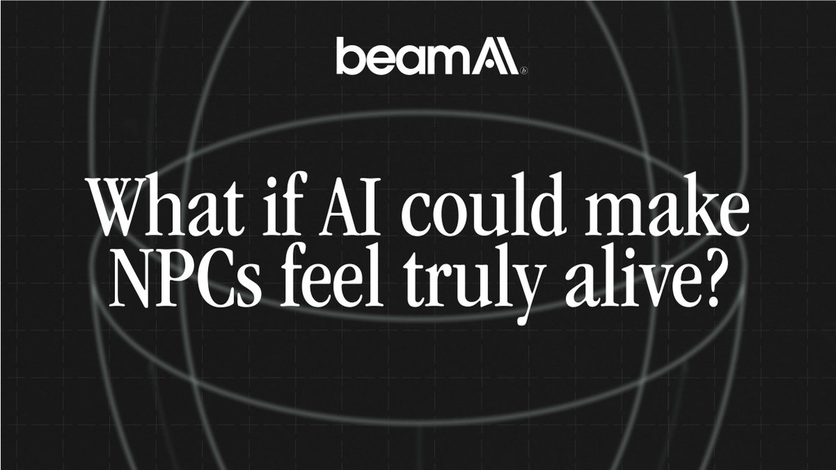 3AM thought: What if AI could make NPCs feel truly alive? 

That's exactly what we explored in the BeamAI report.

onbeam.com/beamai-report
