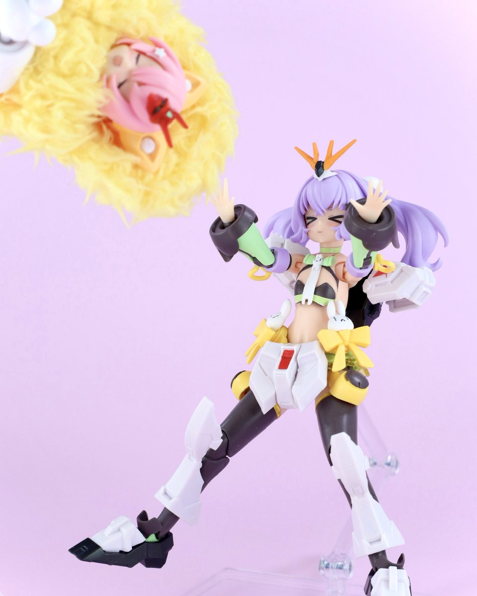 valva3k's tweet image. トゥガンダムはダテじゃない！🐰

#MS少女
#春のMS少女自慢