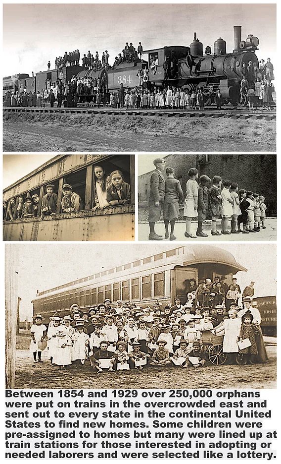 BuckRight's tweet image. Orphan Trains. 

We repopulated a post apocalyptic world. 

We repopulated virtually empty cities. 

You are not supposed to know that.