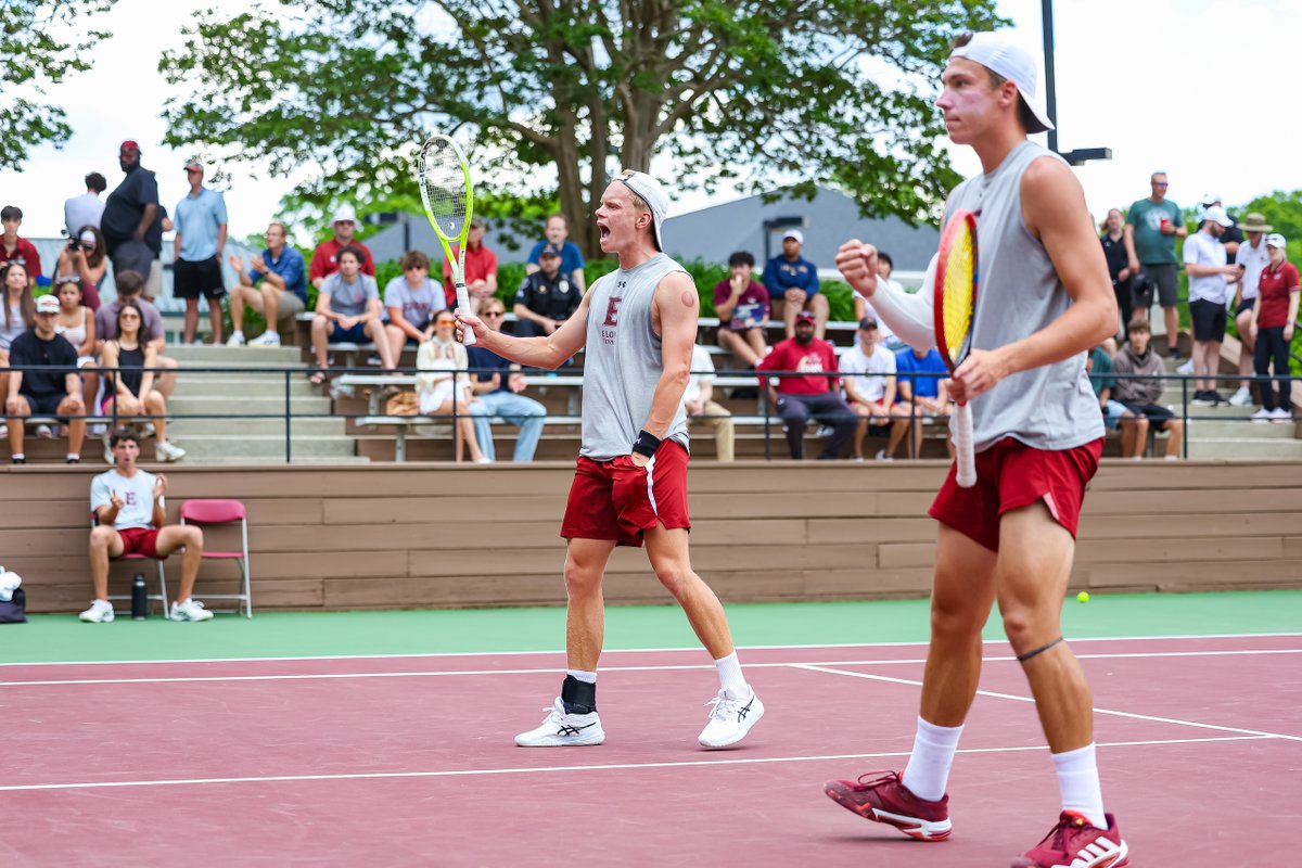ElonPhoenix's tweet photo. 🔥 DOUBLE THE ACTION! 🔥

Both our men’s and women’s teams are headed to the CAA Championship!

Catch the Phoenix tomorrow at 10 AM and 2 PM at Jimmy Powell Tennis Center! 🏆🎾 

#PhoenixRising https://t.co/jUyXRN65zn