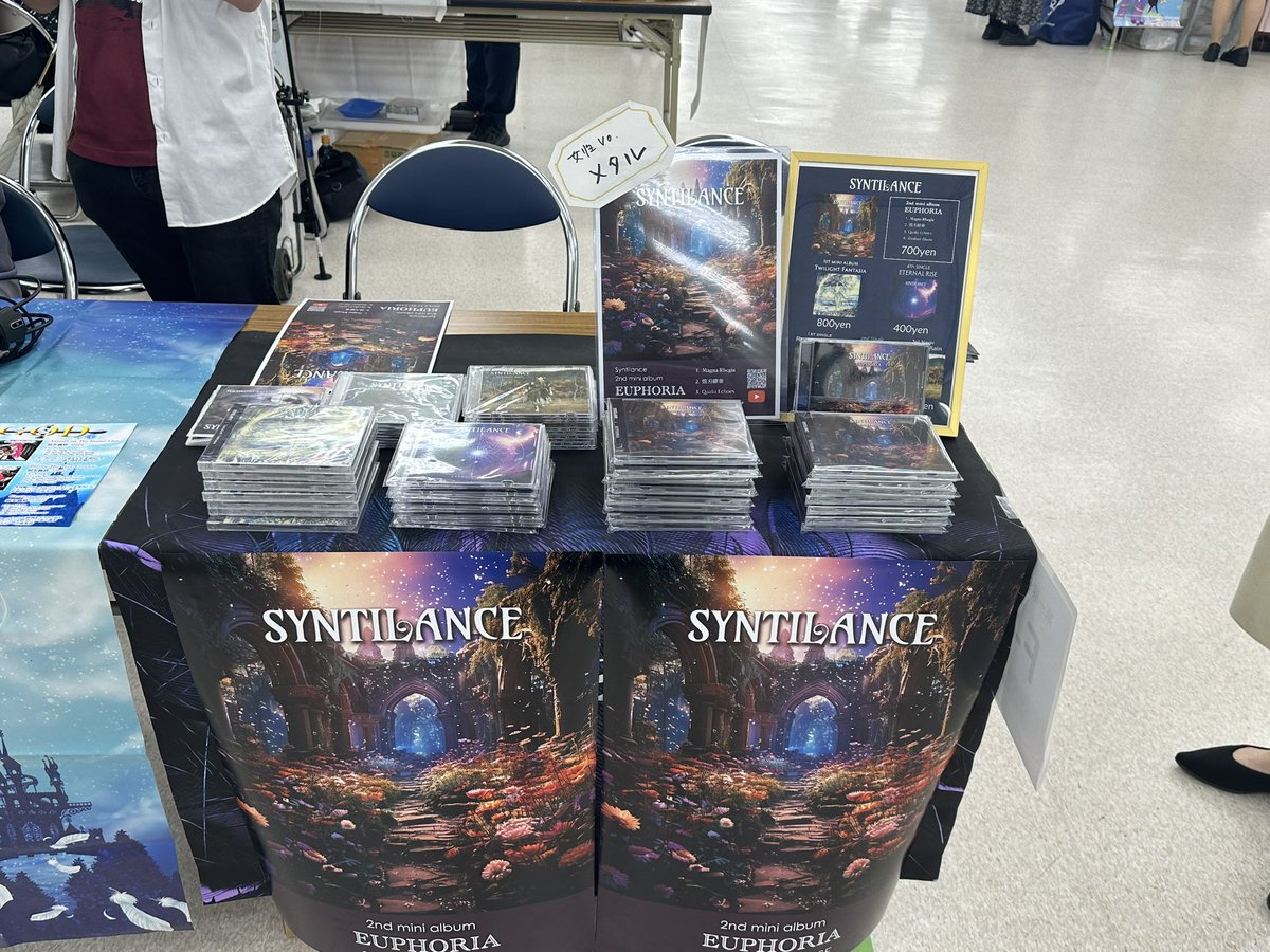 syntilance's tweet photo. 本日10:30より東京流通センターで #M3春2025 開催です！
シンティランスは第一展示場F-19bで、女性Voメタル？ミニアルバム引っ提げてお待ちしてまーす🤗 https://t.co/vkOE0MaU1J