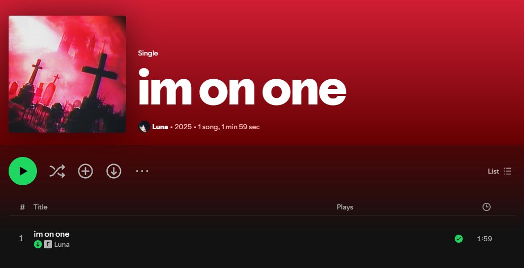 "im on one" is out on all platforms :)