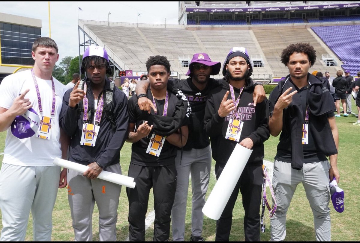 Braylin Erdolino (@42erdolino) on Twitter photo Had a great time visiting with <a href="/ECUPiratesFB/">ECU Football</a> and attending the Spring Game today. Thank you to <a href="/Coach_B_Harrell/">Coach Blake Harrell 🏴☠️🏴☠️🏴☠️</a> and the entire staff for having us. Thanks again to <a href="/RocCarmichael/">Roc Carmichael</a> for making everything happen. <a href="/WHS_MD_Football/">Westlake Football</a> <a href="/DaLawnParrish/">DaLawn Parrish</a> <a href="/dhglover/">🏈Coach Glove🏈</a> Had a great time visiting with <a href="/ECUPiratesFB/">ECU Football</a> and attending the Spring Game today. Thank you to <a href="/Coach_B_Harrell/">Coach Blake Harrell 🏴☠️🏴☠️🏴☠️</a> and the entire staff for having us. Thanks again to <a href="/RocCarmichael/">Roc Carmichael</a> for making everything happen. <a href="/WHS_MD_Football/">Westlake Football</a> <a href="/DaLawnParrish/">DaLawn Parrish</a> <a href="/dhglover/">🏈Coach Glove🏈</a>