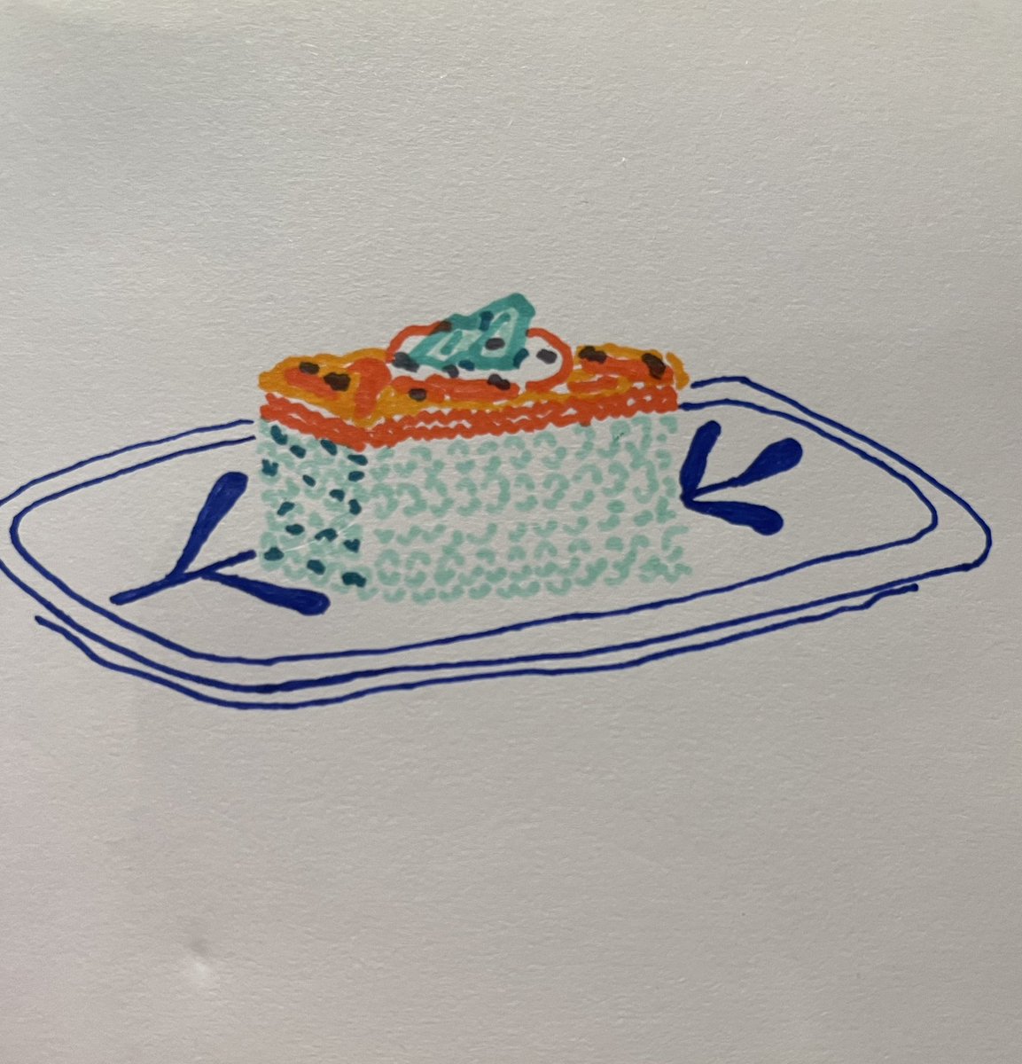 Today’s lunch, 🍣#illustration #doodle #food