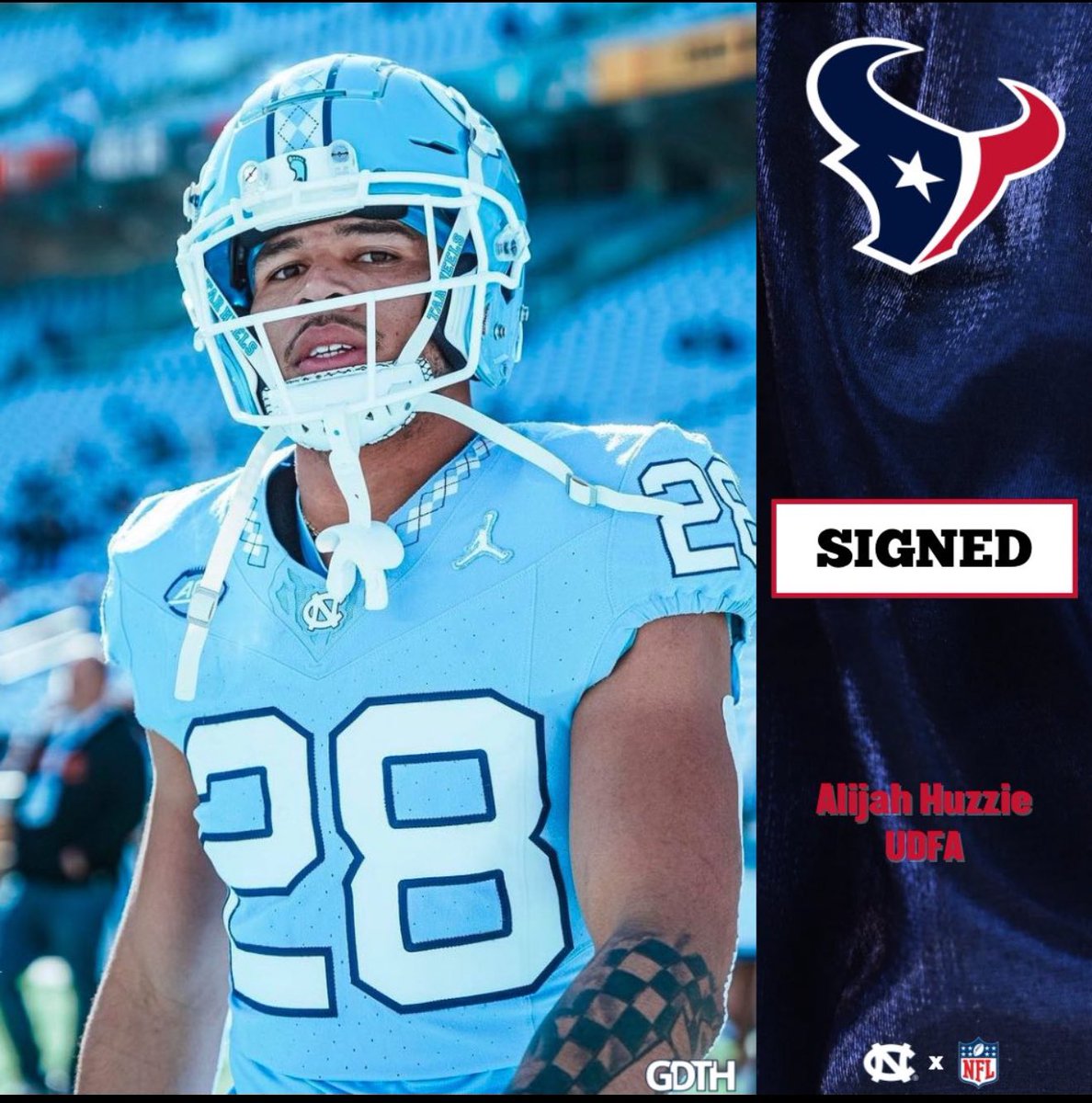 Former Heard County Brave, Alijah Huzzie, was signed by the Houston Texans! The Factor makes it to the NFL! #BravesInTheLeague
