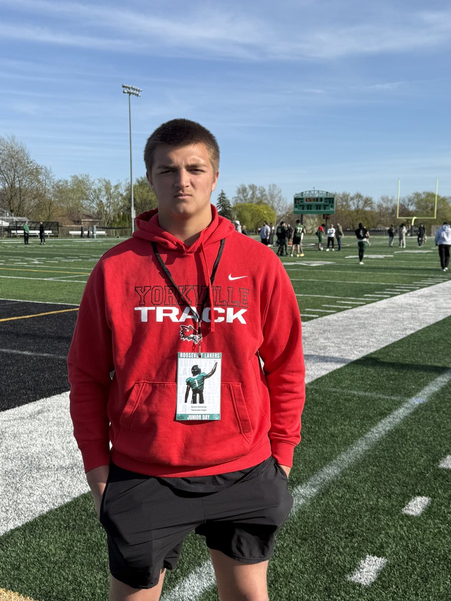 Gavin Delaney (@gavindelaney99) on Twitter photo Thank you <a href="/CoachMickStew/">Mick Stewart</a> for inviting me out for an awesome junior day, I really enjoyed seeing the culture of the team! <a href="/Coach_Davis42/">C.J. Davis</a> <a href="/mckeonwc/">Billy McKeon</a> <a href="/CoachFitz_FB/">Patton Fitzpatrick</a> <a href="/CoachDanMcGuire/">Dan McGuire</a> <a href="/CoachGalloway44/">Chris Galloway</a> <a href="/RULAKERFB/">Roosevelt University Football</a> Thank you <a href="/CoachMickStew/">Mick Stewart</a> for inviting me out for an awesome junior day, I really enjoyed seeing the culture of the team! <a href="/Coach_Davis42/">C.J. Davis</a> <a href="/mckeonwc/">Billy McKeon</a> <a href="/CoachFitz_FB/">Patton Fitzpatrick</a> <a href="/CoachDanMcGuire/">Dan McGuire</a> <a href="/CoachGalloway44/">Chris Galloway</a> <a href="/RULAKERFB/">Roosevelt University Football</a>