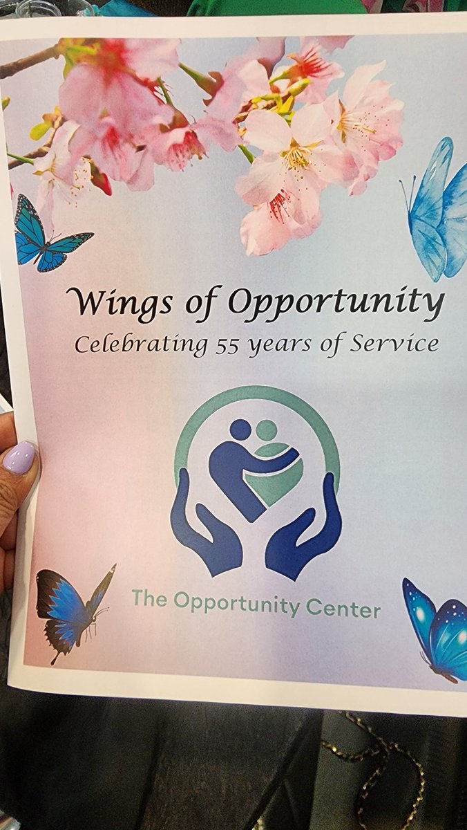 Attended the The Opportunity Center, Inc.  Wings of Opportunity Gala. This organization works Adults with special needs and focuses on their abilities. 🦋