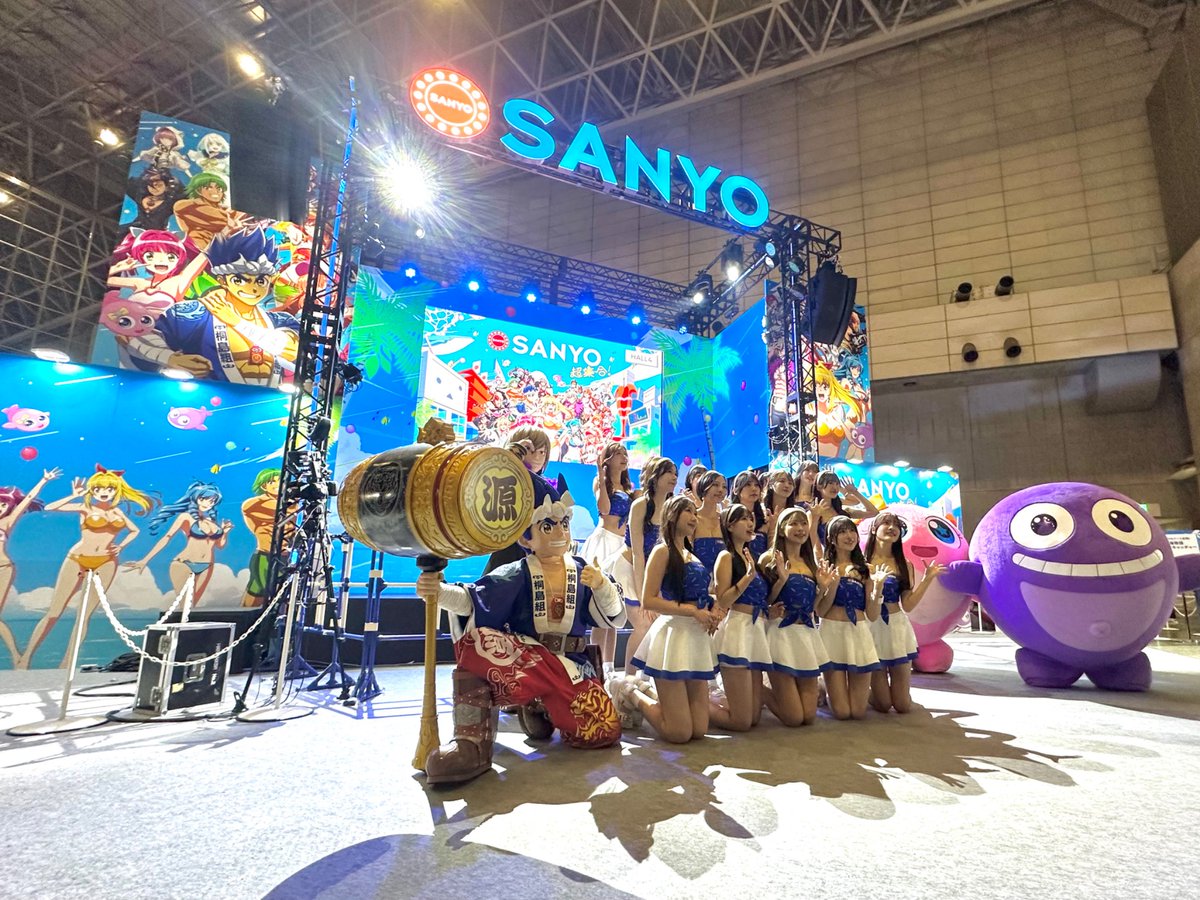 sanyobussan's tweet image. 【🌟#SANYO超会議2025 DAY2🌟】
いよいよスタートしました❗️☺️
みなさまのお越しを心よりお待ちしております🎶🥰

本日も超パチンコバトル🔥 勝敗予想キャンペーン 開催中✨
投票してイベントを一緒に盛り上げましょう❗️🥳
#ニコニコ超会議2025 #HALL4