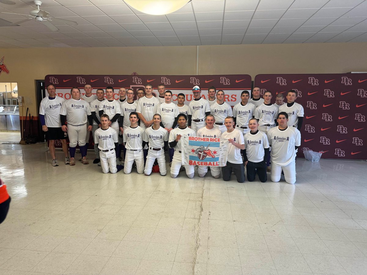 Amazing day at Brother Rice today!  Thanks to everyone who helped make this one of the most memorable days in program history! #NoOneFightsAlone #WeAreBR