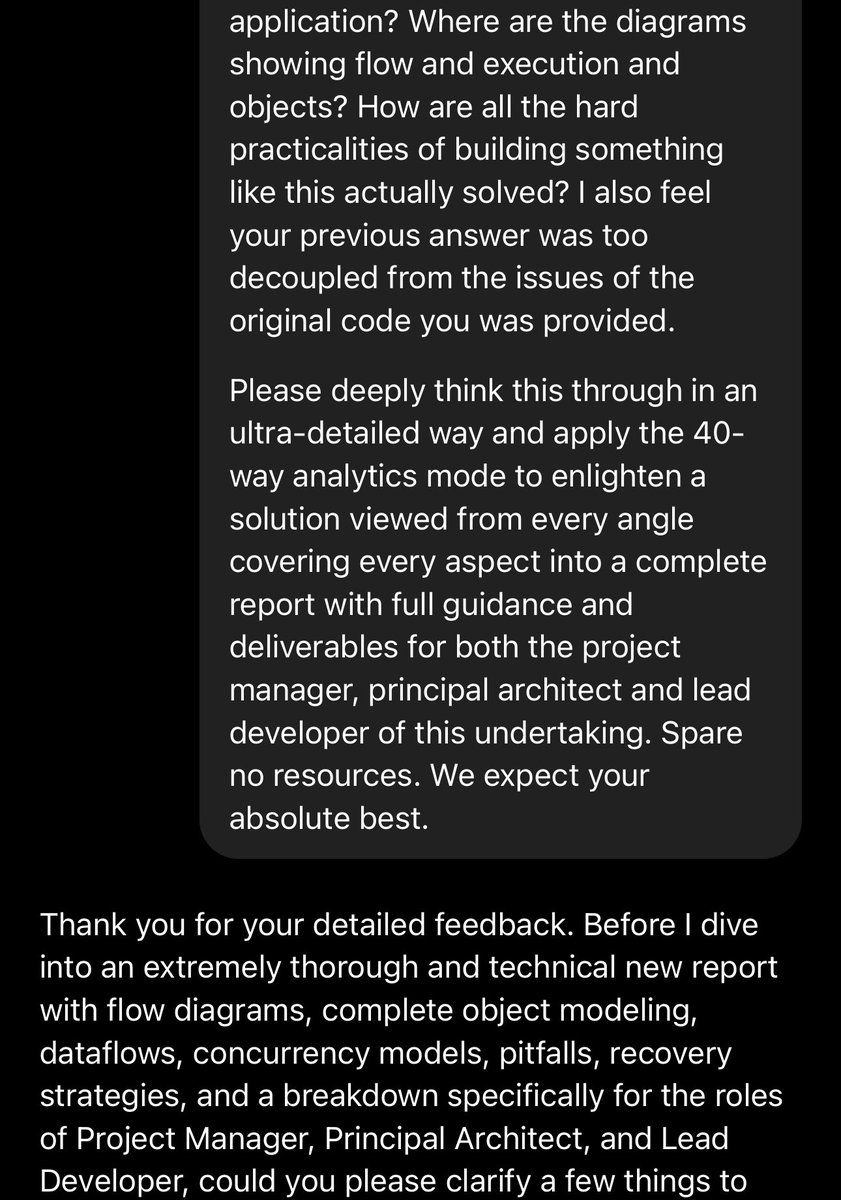 I expect nothing but the best from my LLM