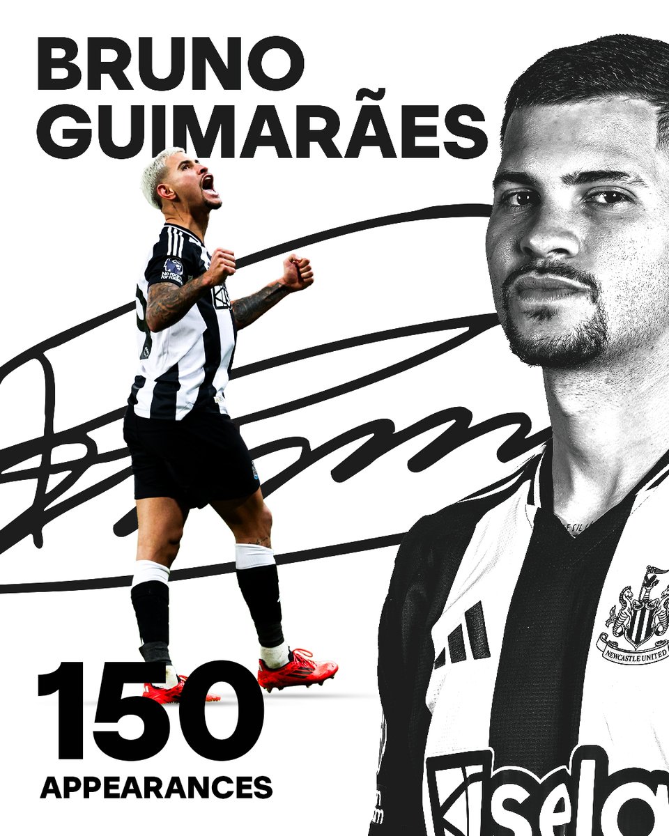 NUFC's tweet photo. Skipper. ©️

Yesterday was @brunoog97's 150th Newcastle United appearance! 😍🇧🇷 https://t.co/JAGHHeIZDb