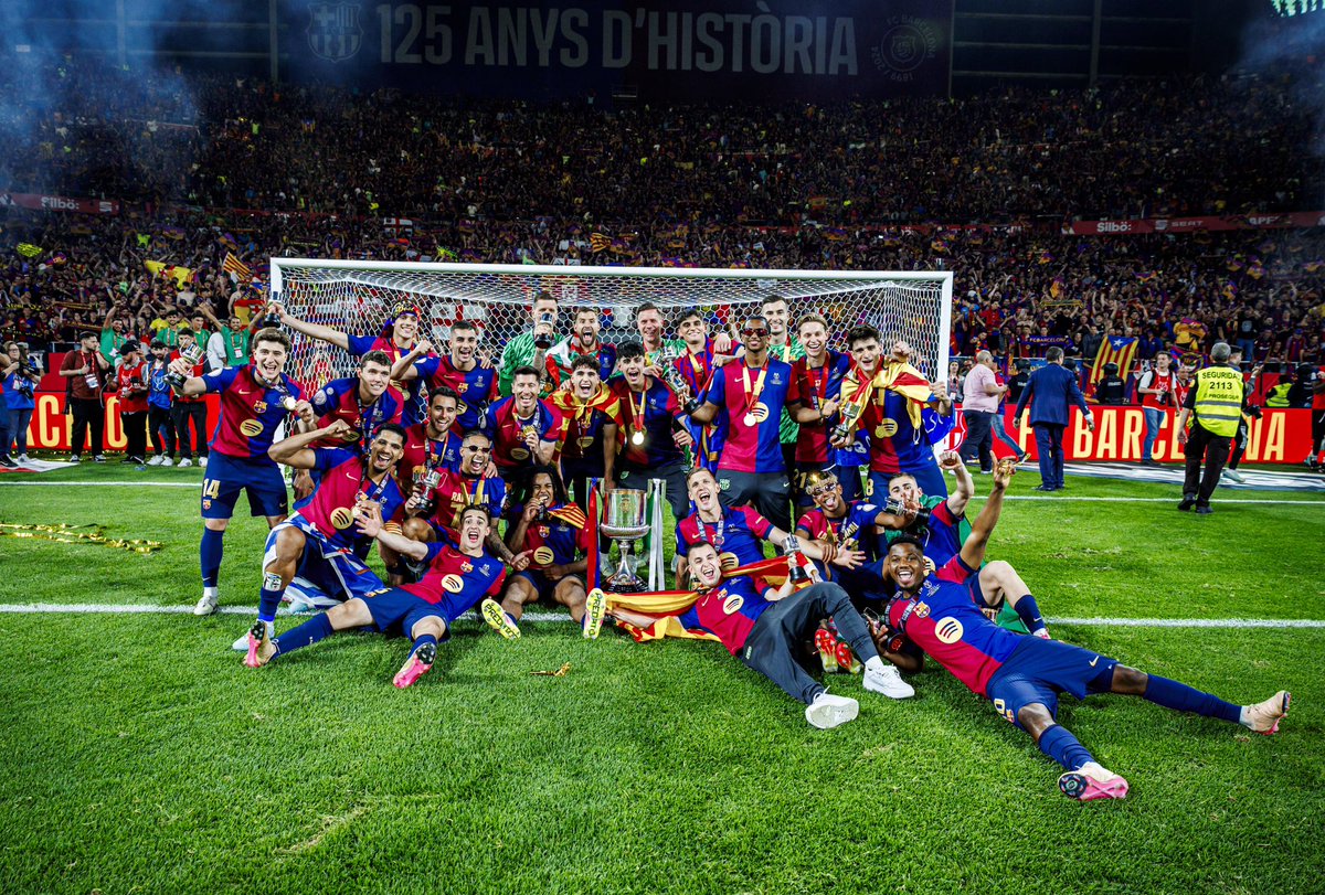 daniolmo7's tweet image. 125 anys d’història… i seguim sumant! Visca el Barça 💙❤️
CAMPIONS DE COPA 🏆