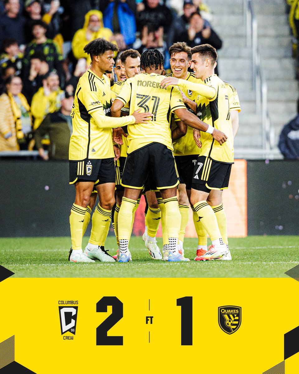 ColumbusCrew's tweet photo. Adding another to the win column ☝️

#Crew96 | #CLBvSJ https://t.co/sLyTdrZkkT