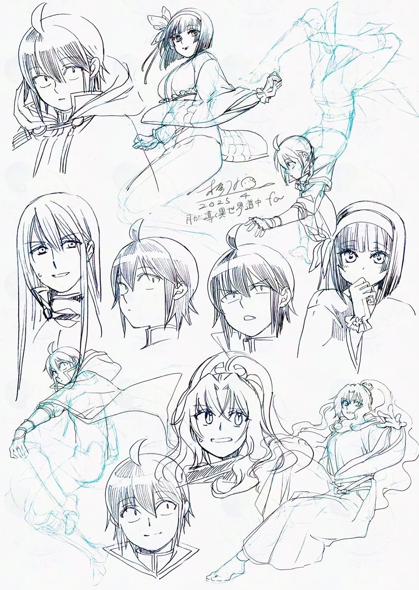 筋トレ報告1741日目 描くの途中で飽きちゃったやつとか詰め なんとなく久々に違うスキャナーでとりこんだら設定間違ってて全部やり直したよ ウワーン 