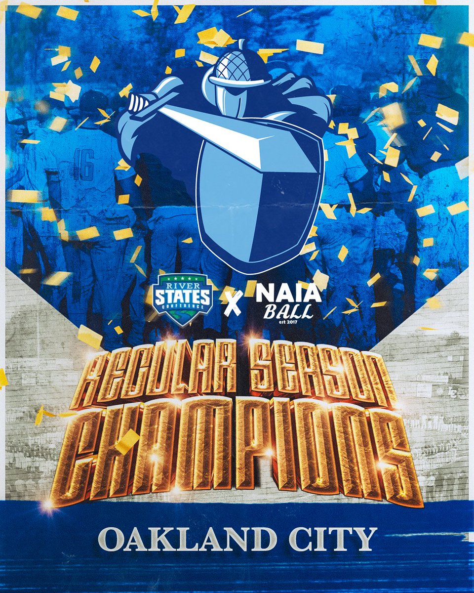 NAIA Ball (@naiaball) on Twitter photo 🚨 Oakland City (36-12) wins the River States Conference Regular Season Championship for the first time in program history and earns the #1 seed in the conference tournament next week
<a href="/OaklandCityBSB/">Oakland City University Baseball</a> <a href="/GoMightyOaks/">Mighty Oaks Athletics</a> <a href="/RiverStatesConf/">River States Conference</a>
#NAIABall 🚨 Oakland City (36-12) wins the River States Conference Regular Season Championship for the first time in program history and earns the #1 seed in the conference tournament next week
<a href="/OaklandCityBSB/">Oakland City University Baseball</a> <a href="/GoMightyOaks/">Mighty Oaks Athletics</a> <a href="/RiverStatesConf/">River States Conference</a>
#NAIABall