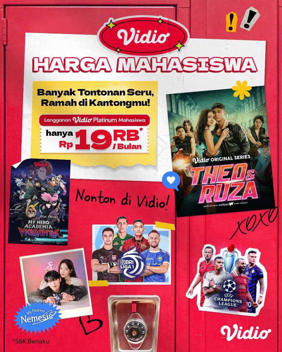 ciousyra's tweet photo. 🚨PROMO KHUSUS MAHASISWA!🚨

Dapetin Vidio Platinum Mahasiswa cuma Rp19.000/bulan (dari Rp39.000) cukup pakai email kampus kamu! 😍

📲 Reply “mau” atau Chat sekarang: https://t.co/2SFChjSeg8

#VidioMahasiswa #NontonHemat #zonauang #zonajajan #vidioplatinum https://t.co/XT3PRPc0Cc