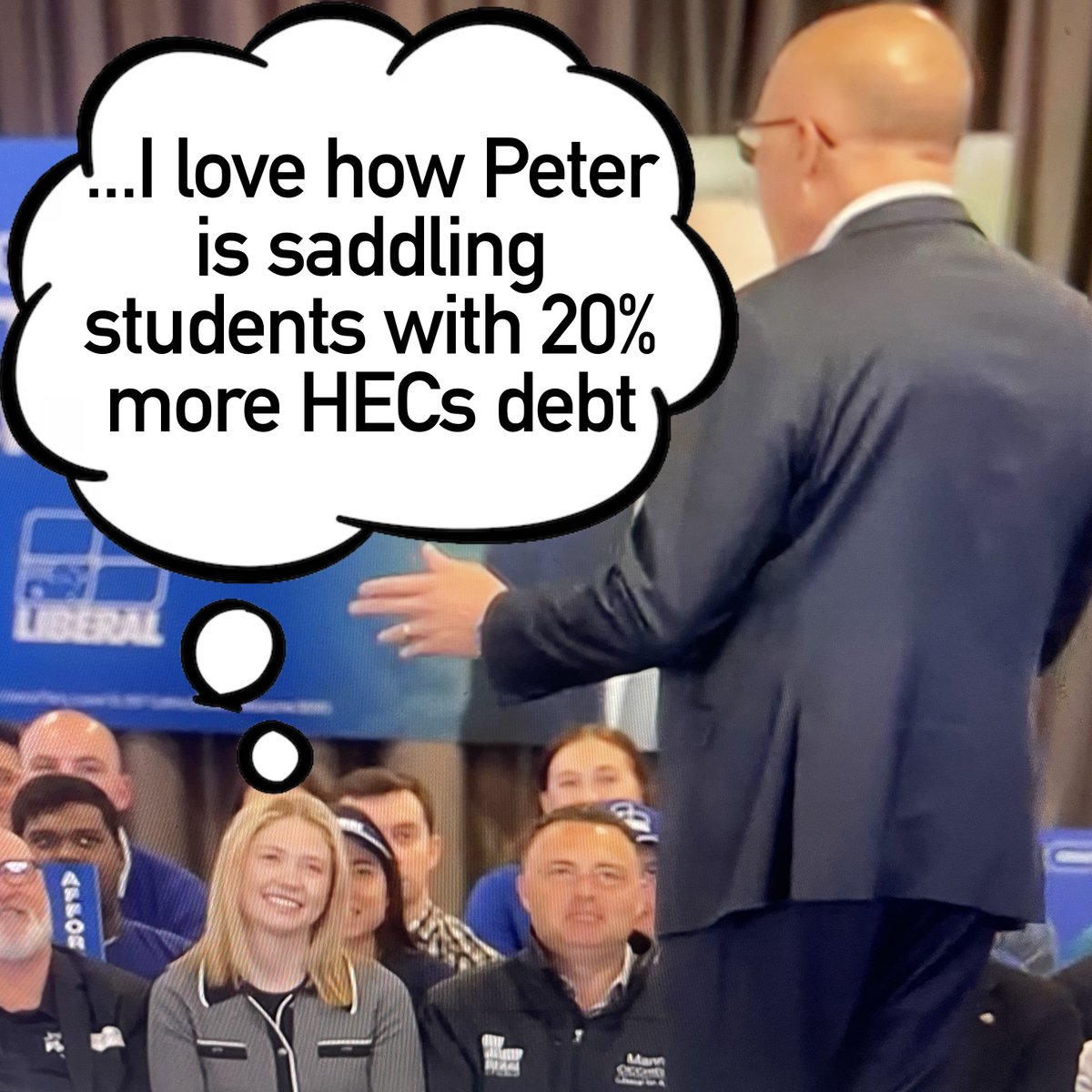 Peter Dutton needs to find voters who love his plan to make life harder for students as much as Amelia Hamer does…