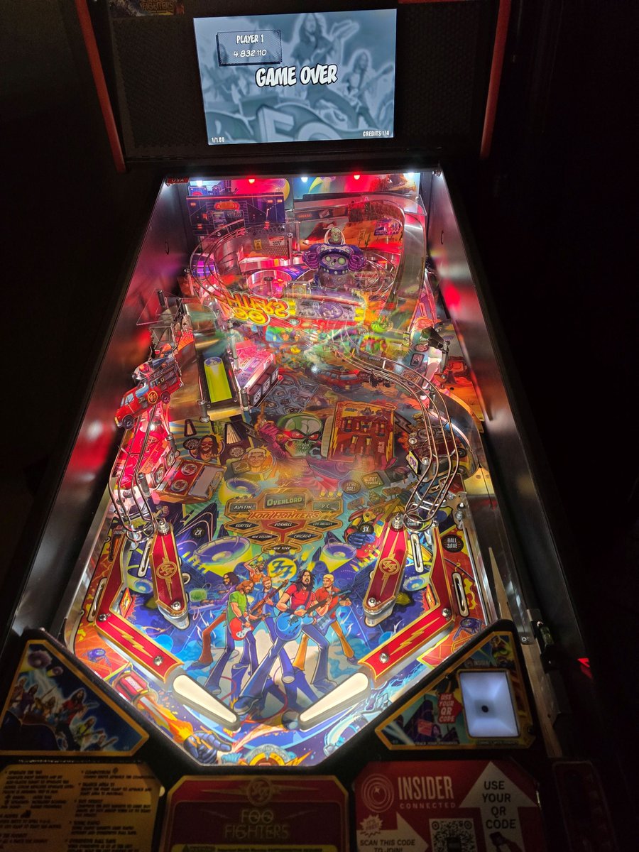 bladesedgemedia's tweet photo. I've got another confession to make... an amazing Foo Fighters pinball machine at Ground Xero in Northfield, Ohio. Amazing pizza!  https://t.co/o8IYFdXUSa  #foofighters #pinball #rock https://t.co/uzgFA1t1dA