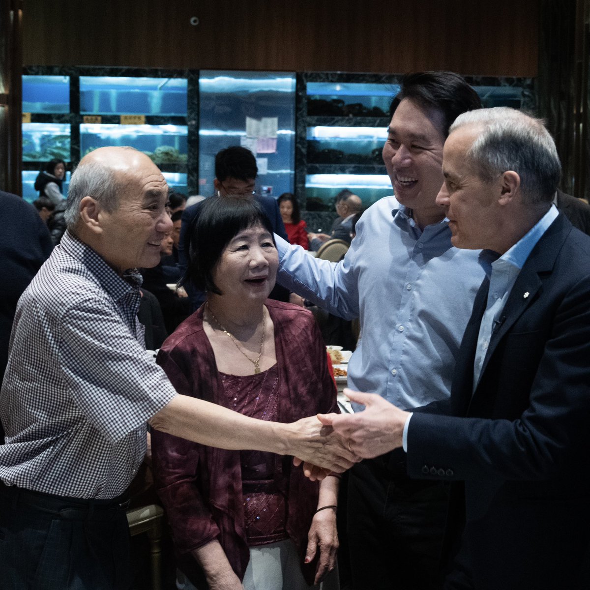 Dropped in on dim sum today in Markham. The best part of this campaign has been meeting Canadians in their communities — and hearing how excited they are about our future. #CanadaStrong
