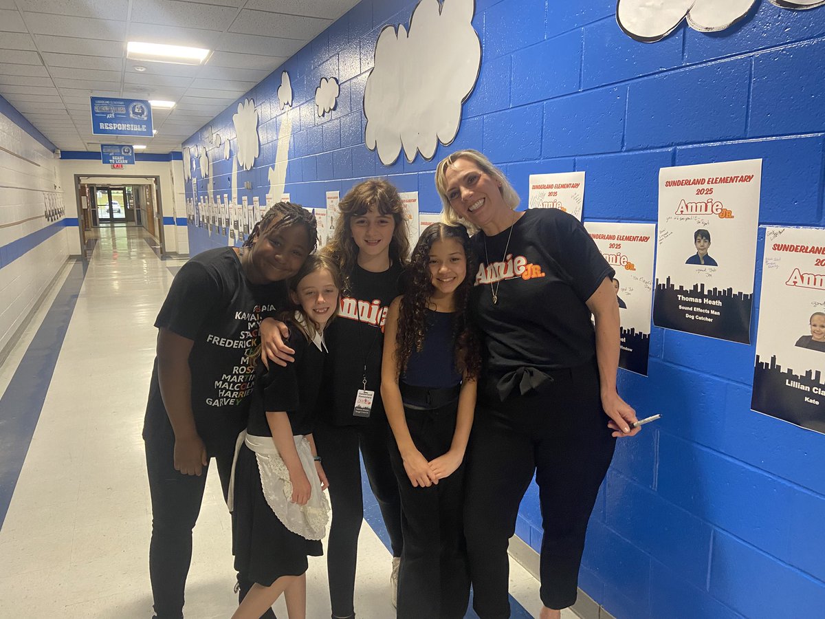 Backstage of Annie Jr.