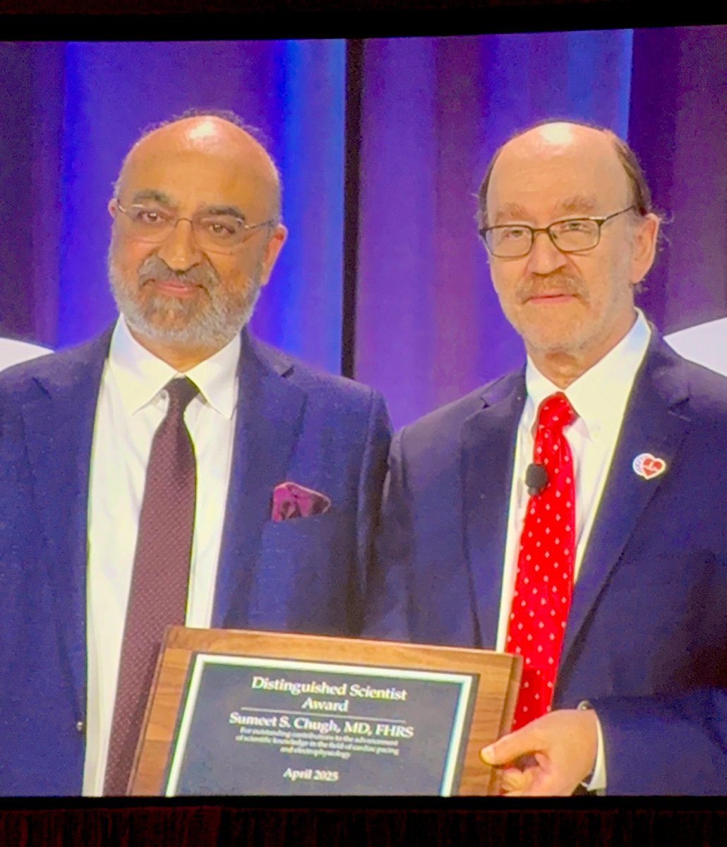 Ashkan Ehdaie MD (@ehdaiemd) on Twitter photo “If I have seen further it is by standing on the shoulders of giants.” — Isaac Newton
Congrats to our very own <a href="/SumeetSChugh/">Sumeet Chugh</a> for being awarded the Distinguished Scientist Award at #HRS2025 💪🎓🔥
<a href="/SmidtHeart/">Smidt Heart Institute at Cedars-Sinai</a> #CedarsSinaiEP “If I have seen further it is by standing on the shoulders of giants.” — Isaac Newton
Congrats to our very own <a href="/SumeetSChugh/">Sumeet Chugh</a> for being awarded the Distinguished Scientist Award at #HRS2025 💪🎓🔥
<a href="/SmidtHeart/">Smidt Heart Institute at Cedars-Sinai</a> #CedarsSinaiEP