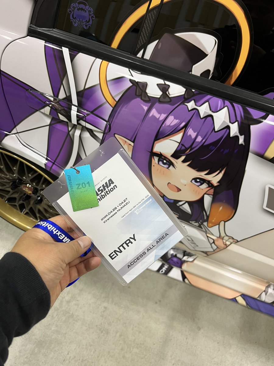 HoshizoraRyu's tweet photo. This is my first time entering #projectinaitasha into an itasha event/show

Design by @DiviD_jp 
Ina art by @seion_alter 

#ItashaExhibition
#inART
#いなート https://t.co/oem0zTb2ra