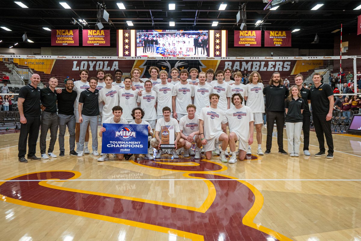 Ramblers crowned 2025 MIVA Tournament Champions 🐺 🏆 

loyolaramblers.com/news/2025/4/26…