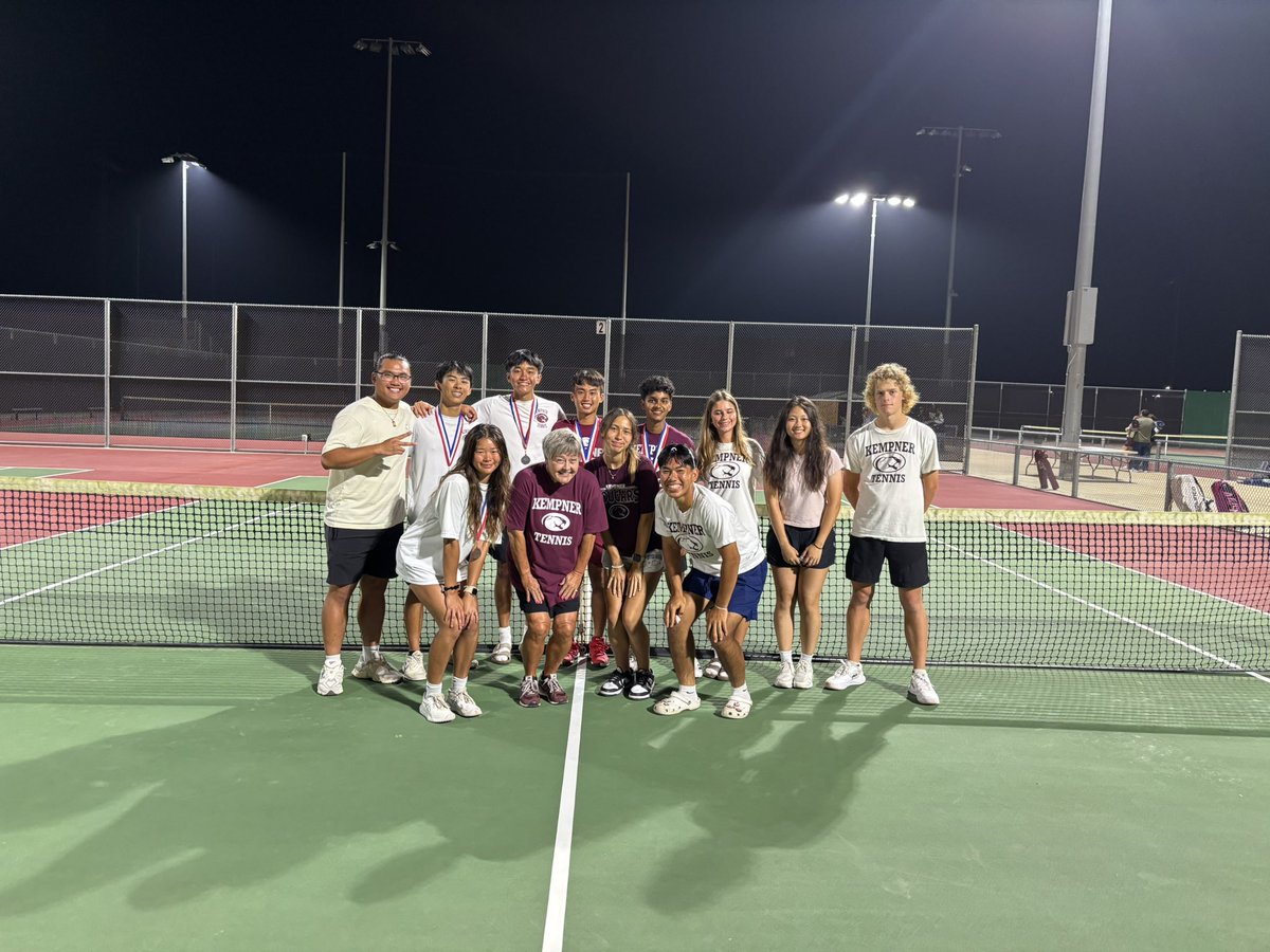 Congrats to the KHS Boys Tennis Team for winning the Boys Team District Championship! Each member of the boys team contributed points in this winning effort!