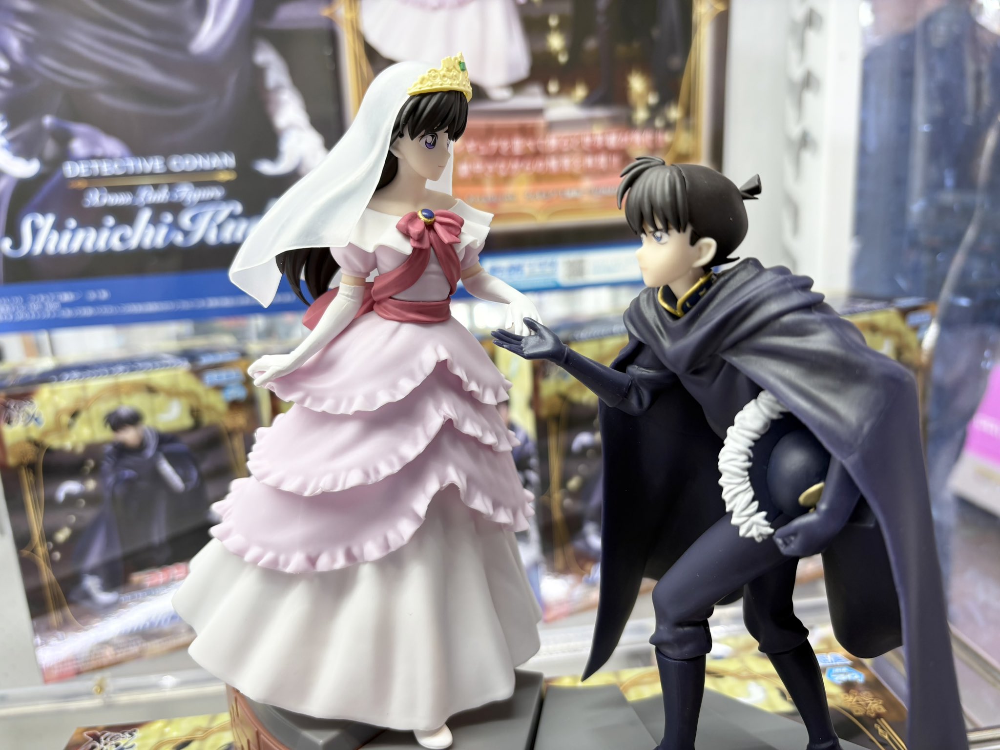 名探偵コナン XrossLinkフィギュア 毛利蘭 工藤新一 コナン 応募用