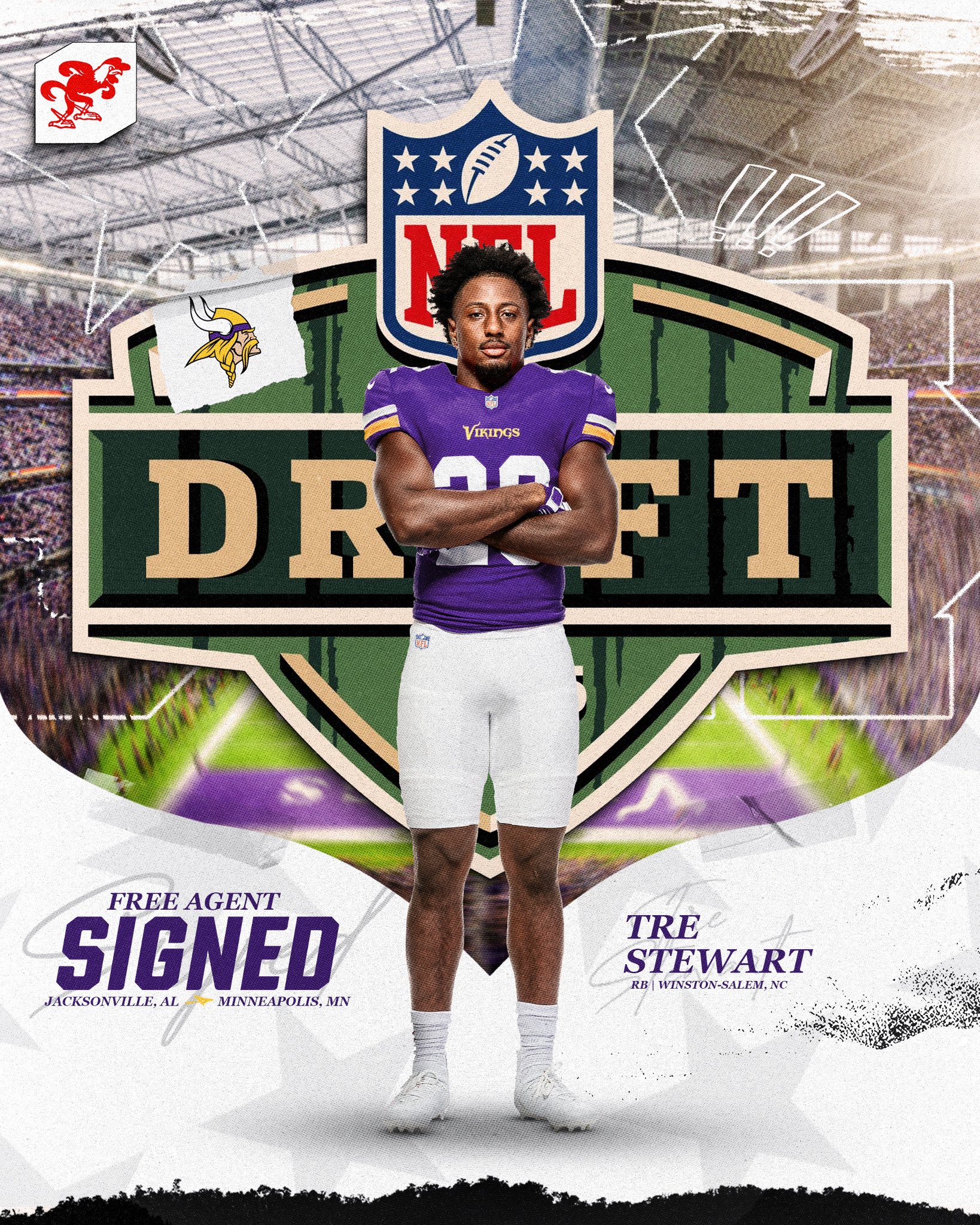 Jax State Football on X: "Tre Stewart ➡️ @Vikings https://t.co ...