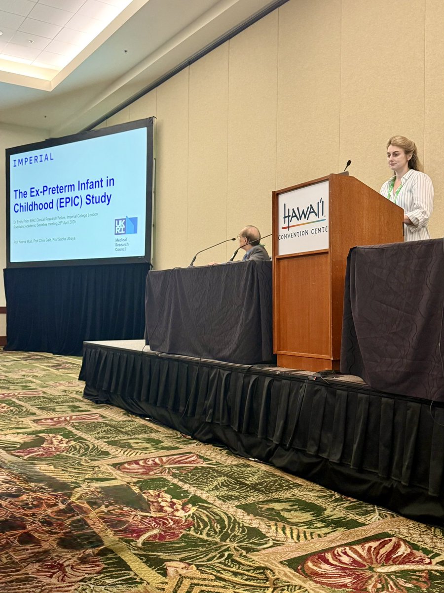 Sabita Uthaya (@sabitauthaya) on Twitter photo Well done <a href="/dremilyprior/">Emily</a> presenting work from her PhD at #PAS2025
<a href="/DrCGale/">Chris Gale</a> <a href="/NeenaModi1/">Neena Modi</a> <a href="/ImperialPaeCH/">Centre for Paediatrics & Child Health</a> <a href="/Imperial_PCPH/">Department of Primary Care & Public Health</a> Well done <a href="/dremilyprior/">Emily</a> presenting work from her PhD at #PAS2025
<a href="/DrCGale/">Chris Gale</a> <a href="/NeenaModi1/">Neena Modi</a> <a href="/ImperialPaeCH/">Centre for Paediatrics & Child Health</a> <a href="/Imperial_PCPH/">Department of Primary Care & Public Health</a>