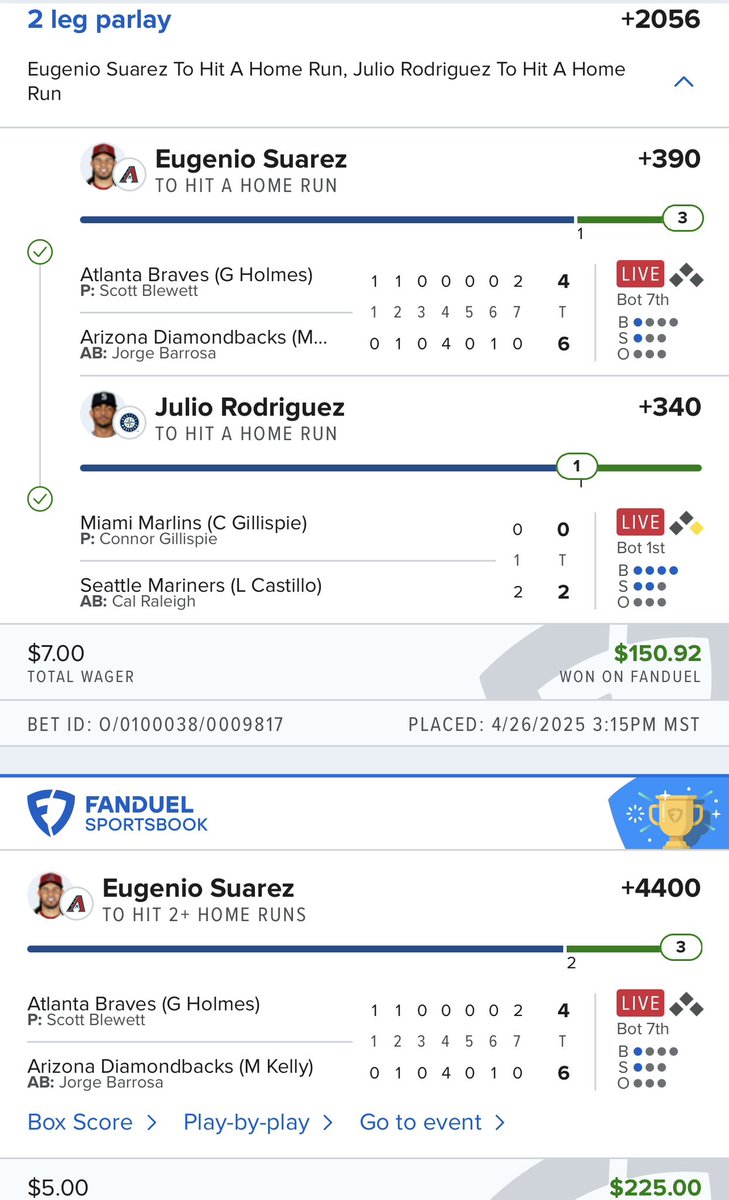 ericcorrales's tweet photo. @NateAlgoPicks @MLBHR Gene is inevitable. Thank you for the Julio pick🫡 https://t.co/Cwk5j6GMno