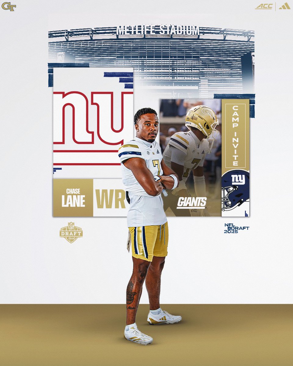 Georgia Tech Football (@georgiatechfb) on Twitter photo Start spreading the news! π
<a href="/thechaselane/">Chase Lane</a> is going to <a href="/Giants/">New York Giants</a> rookie camp.
#ProJackets
#StingEm π Start spreading the news! π
<a href="/thechaselane/">Chase Lane</a> is going to <a href="/Giants/">New York Giants</a> rookie camp.
#ProJackets
#StingEm π