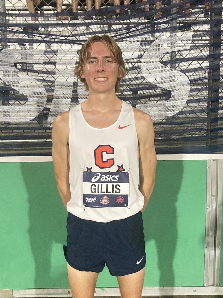Carson’s Eric Gillis ran county record 9:08 3200 today.