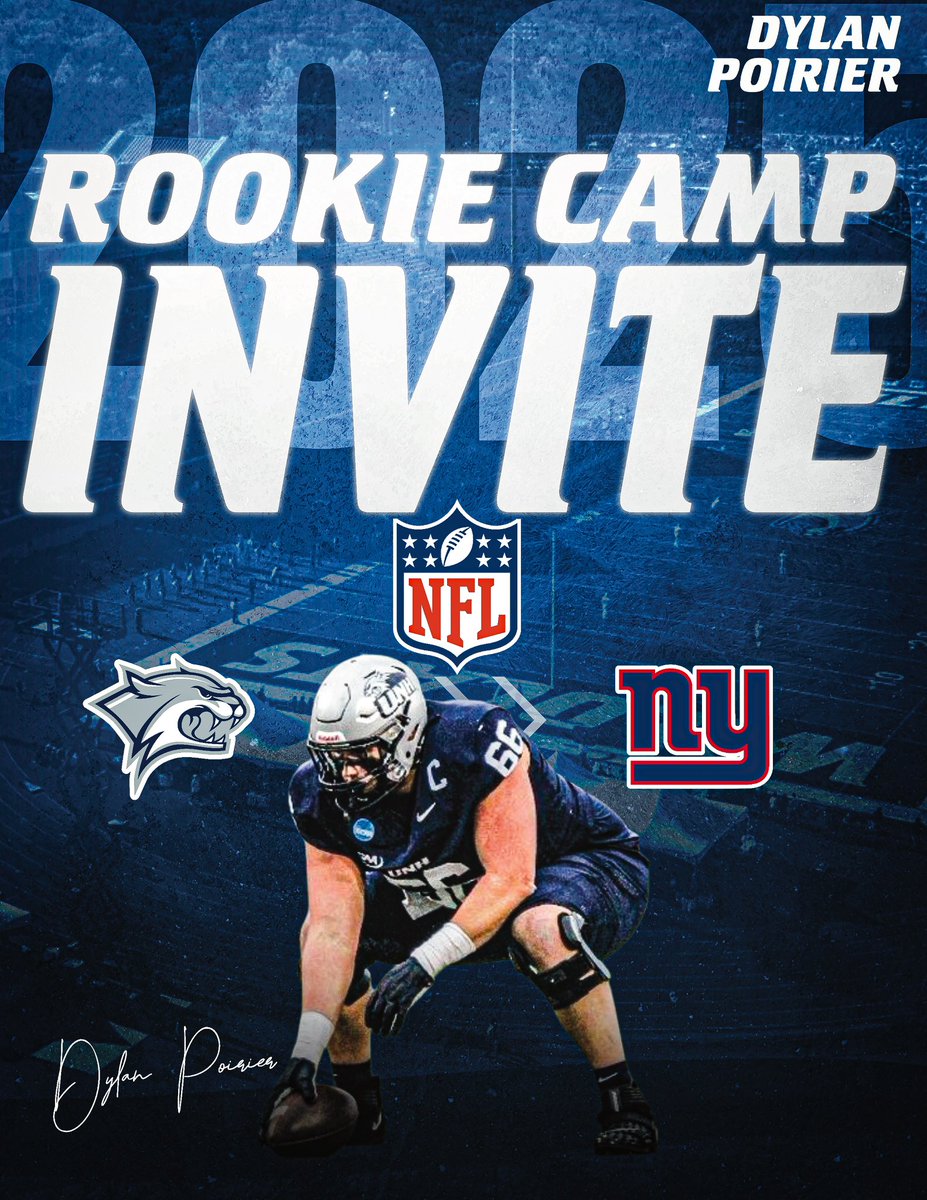 New Hampshire Football (@unh_football) on Twitter photo ππ¨π¨π€π’π ππ’π§π’πππ¦π© ππ§π―π’ππ.
<a href="/DylanPoirier21/">Dylan Poirier</a> is headed to NY for the <a href="/Giants/">New York Giants</a> Minicamp
#BuiltEachDay | #NFLWildcats ππ¨π¨π€π’π ππ’π§π’πππ¦π© ππ§π―π’ππ.
<a href="/DylanPoirier21/">Dylan Poirier</a> is headed to NY for the <a href="/Giants/">New York Giants</a> Minicamp
#BuiltEachDay | #NFLWildcats