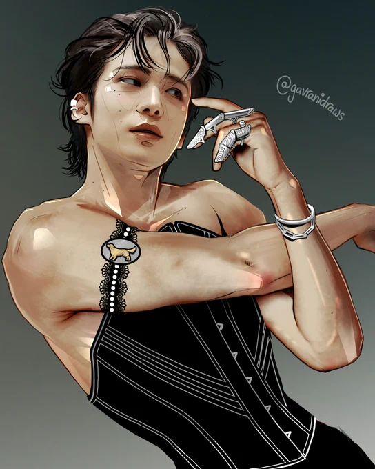 corset  #YUNHO #ATEEZfanart 