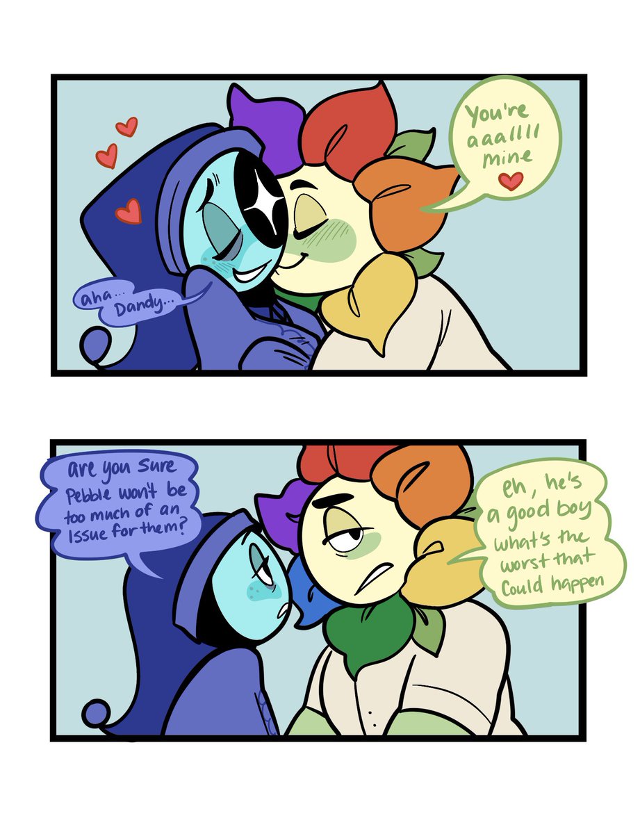 tally885's tweet photo. Here’s a part 2 that only 1 person asked for but I will oblige……….

This one is //suggestive// ifykyk not entirely explicit 

#moonflower #fruitcake #dandysworld https://t.co/JXdpCxqB8H
