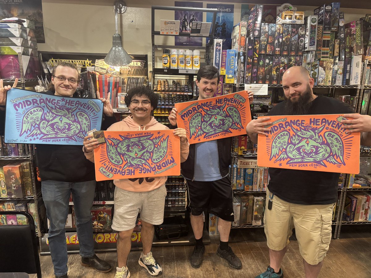 ComedIanMTG's tweet photo. Made Top 4 today of the Midrange Heaven Event!

Unfortunately I did mulligan to 3 in the finals so things didn’t go so well there 😅

Thanks @Goldsabertooth for helping to run an amazing event!!! https://t.co/9W2WAtnpxx