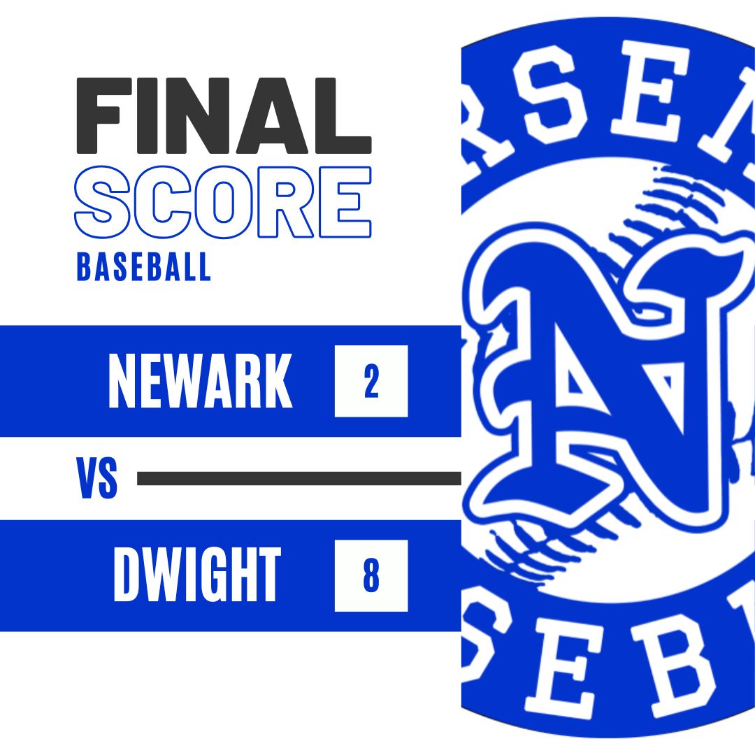 The Newark Norsemen fought hard but came up short against Dwight on Saturday, falling 8-2.

Payton Wills and Jackson Walker each tallied two hits, with Eastin McBroom driving in a run to keep us in the fight.

Overall 8-14 
Conference 7-1

#NorsemenBaseball #WeAreNewark