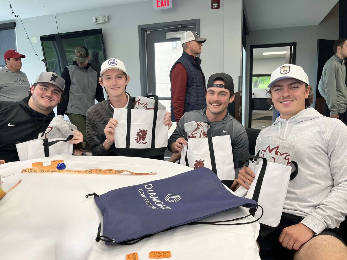 LSNGolf's tweet image. Former Bronco golfers Baron, Ty, Joey and Max finished first, shooting a 54, at the LSN booster club tournament.