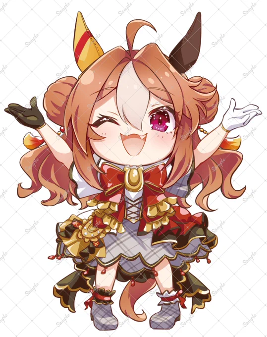 ウマ娘6th、コパノリッキー役稲垣好さん宛フラスタ企画用のパネルイラストができましたー!ライブ楽しみすぎる!!ね!主催様→ぽんさん( )#ウマ娘 