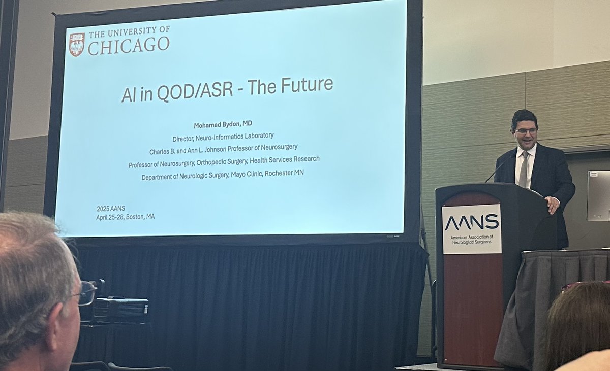 spinesection's tweet image. Fantastic afternoon session at the 2025 AANS Annual Meeting highlighting top lessons learned from the Quality Outcomes Database (QOD)!
The QOD has generated a tremendous body of research and publications, shaping how we think about spine surgery outcomes and quality improvement.…
