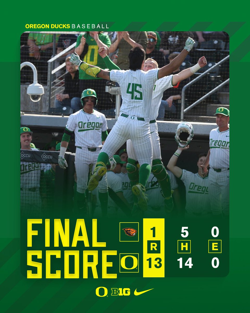 Oregon Duck Baseball tweet media
