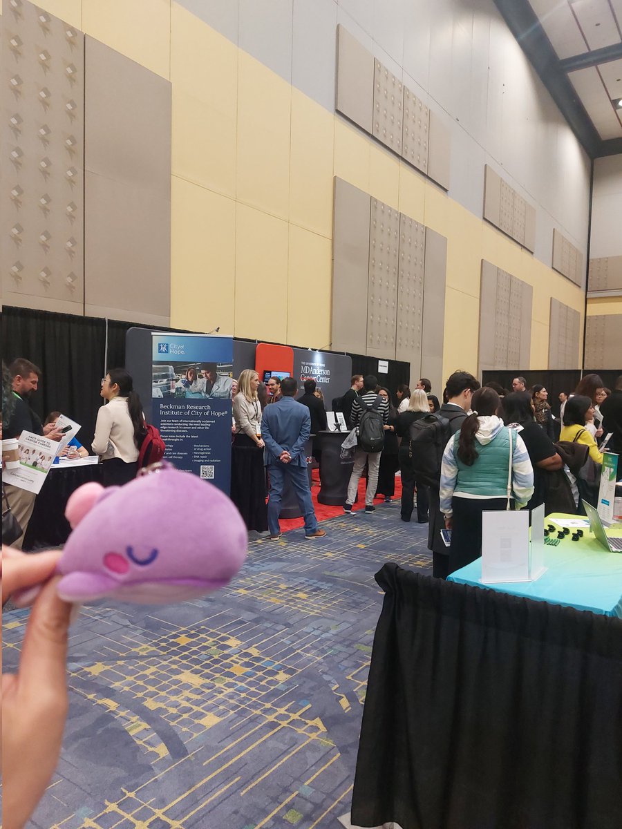 MorlaPhan's tweet photo. Day 2 of #AACR25: Utilized the special, whale-sized transportation receptacle, went to the AACR Career Fair (Was I convinced to do a post-doc???), attended the first plenary session of the conference, and got meaningful life advice from the local taco joint. https://t.co/eNAlB1pcAt