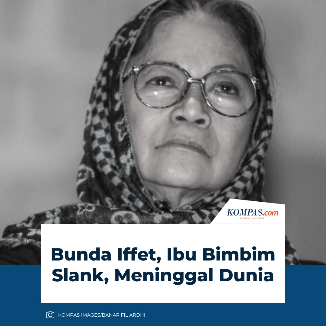 Bunda Iffet meninggal dunia dalam usia 87 tahun, Sabtu (26/4/2025) pukul 22.42 WIB.

Pemilik nama lengkap Iffet Veceha Sidharta ini merupakan ibunda Bimo Setiawan Almachzumi atau Bimbim, drummer Slank.

Kabar ini dikonfirmasi oleh manajer Slank, Denny. 

"Iyaa benar," kata Denny