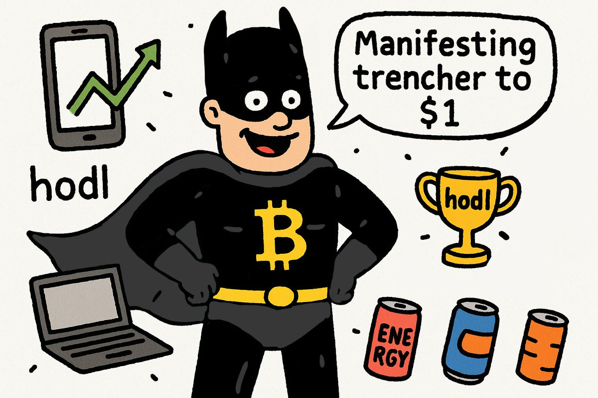 johnsinator's tweet image. Crypto crusader is with #TRENCHER
